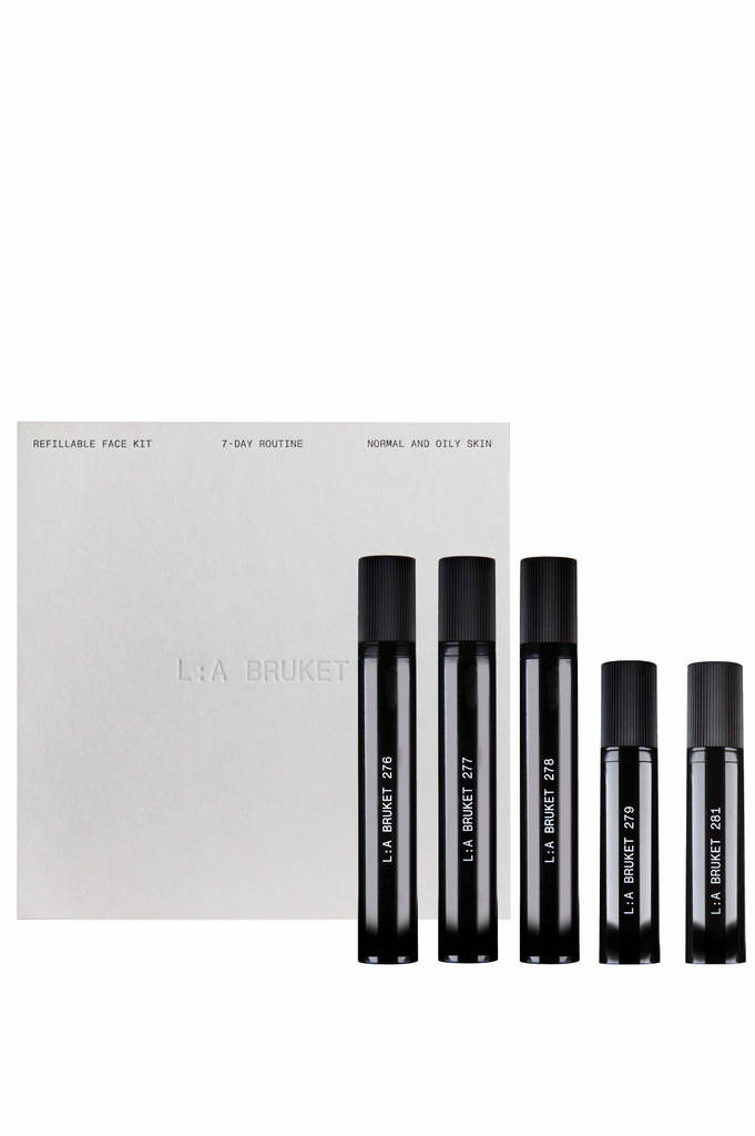 L:A BRUKET Refillable Travel Face Kit - Normal and oily skin