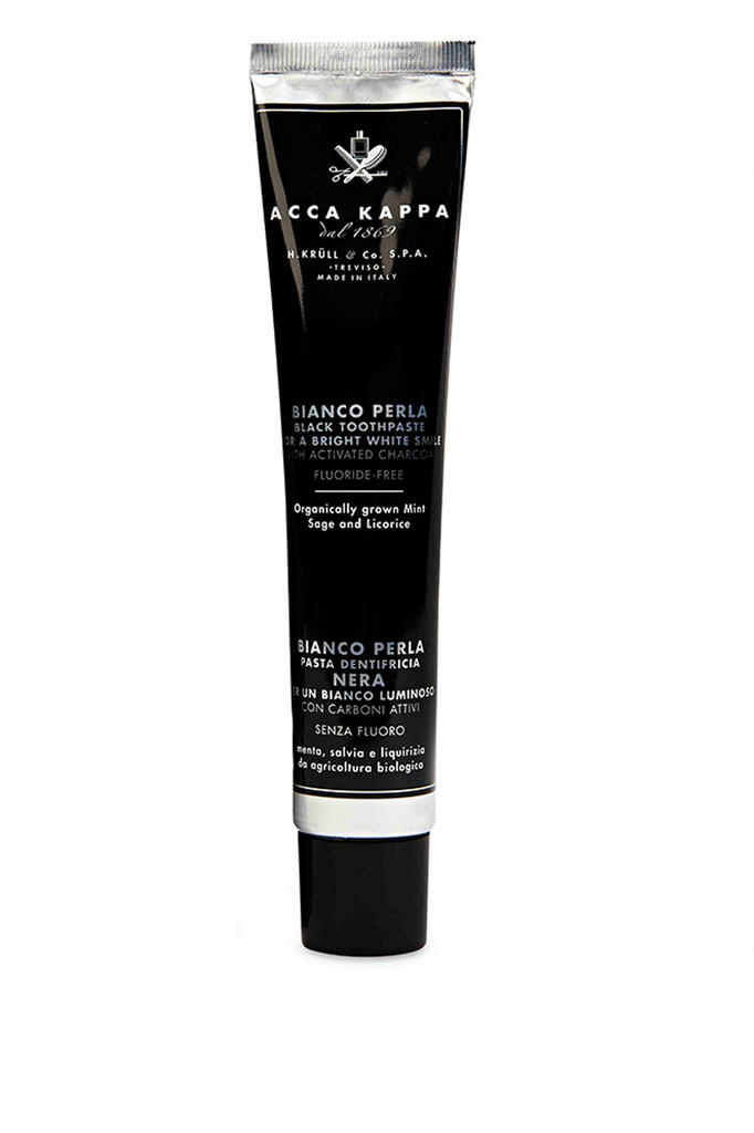 ACCA KAPPA BLACK Bianco Perla Toothpaste with activated charcoal