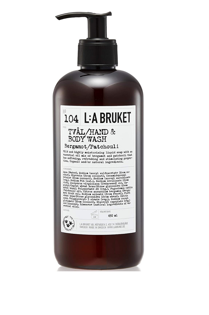 L:A BRUKET 104 Hand & Body wash Bergamot/ Patchouli