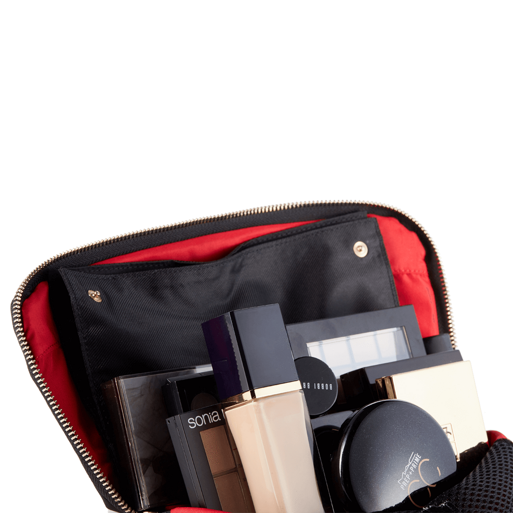 KUSSHI SIGNATURE Cosmetics Bag LEATHER
