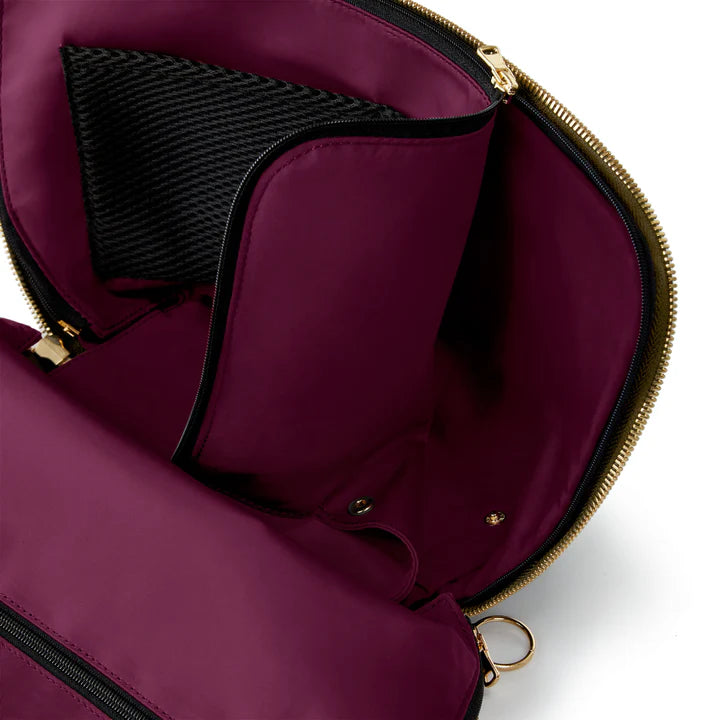 KUSSHI NEW Collection Metallic Bronze Leather with Bordeaux lining