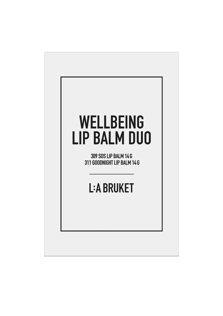 L:A BRUKET Wellbeing Lip Balm Duo