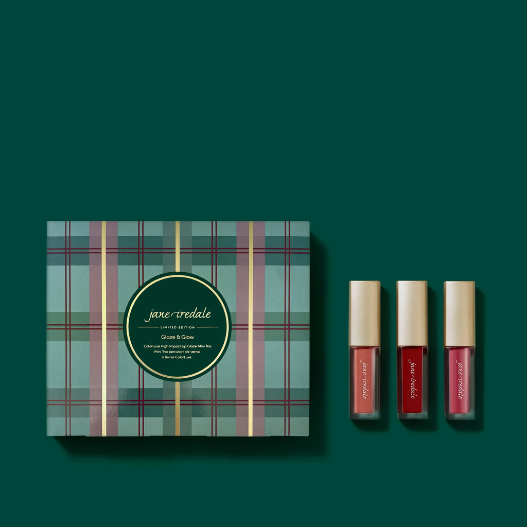 Jane Iredale Glaze&Glow ColorLuxe Lip Glaze Mini Trio