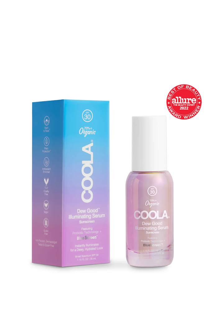 COOLA Dew Good Illuminating Serum Sunscreen with Probiotic Technology SPF 30