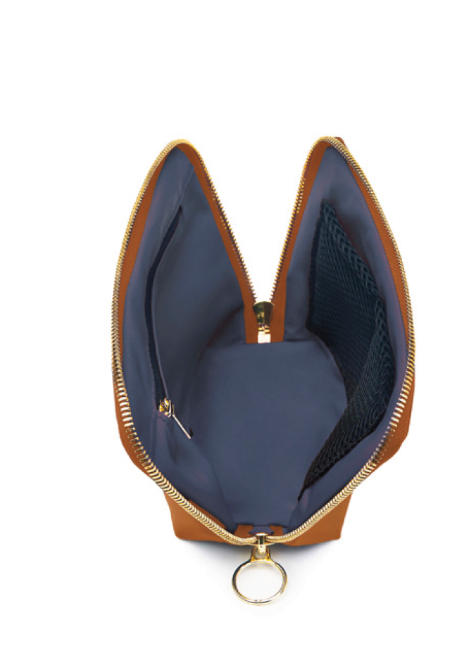 KUSSHI SIGNATURE Cosmetics Bag LEATHER