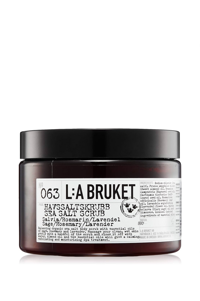 L:A BRUKET 063 Sea salt scrub Sage / Rosemary / Lavender