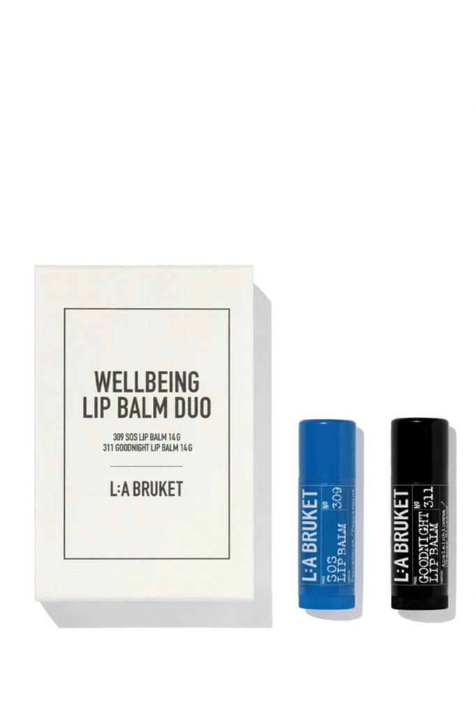 L:A BRUKET Wellbeing Lip Balm Duo