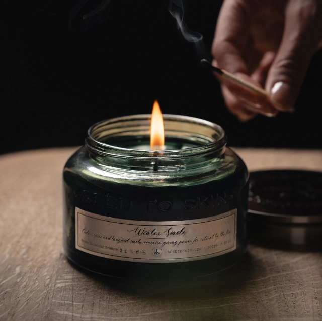 SEED TO SKIN Winter Smoke Candle