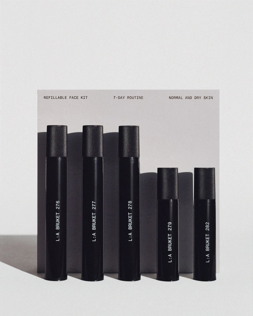 L:A BRUKET Refillable Travel Face Kit - Normal and dry skin