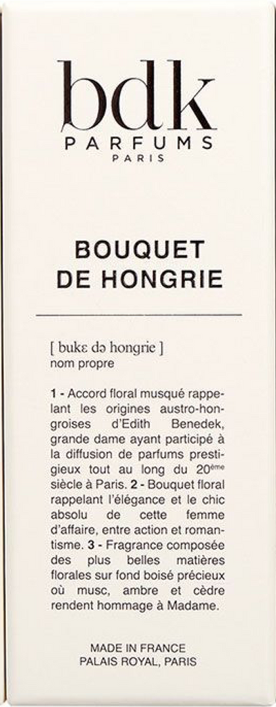 BDK Parfums PARIS Bouquet de Hongrie