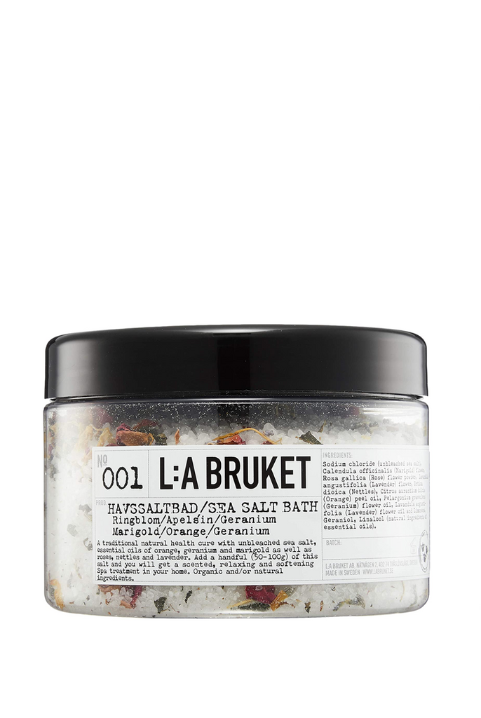 L:A BRUKET 001 Sea Salt Bath Marigold/ Orange/ Geranium