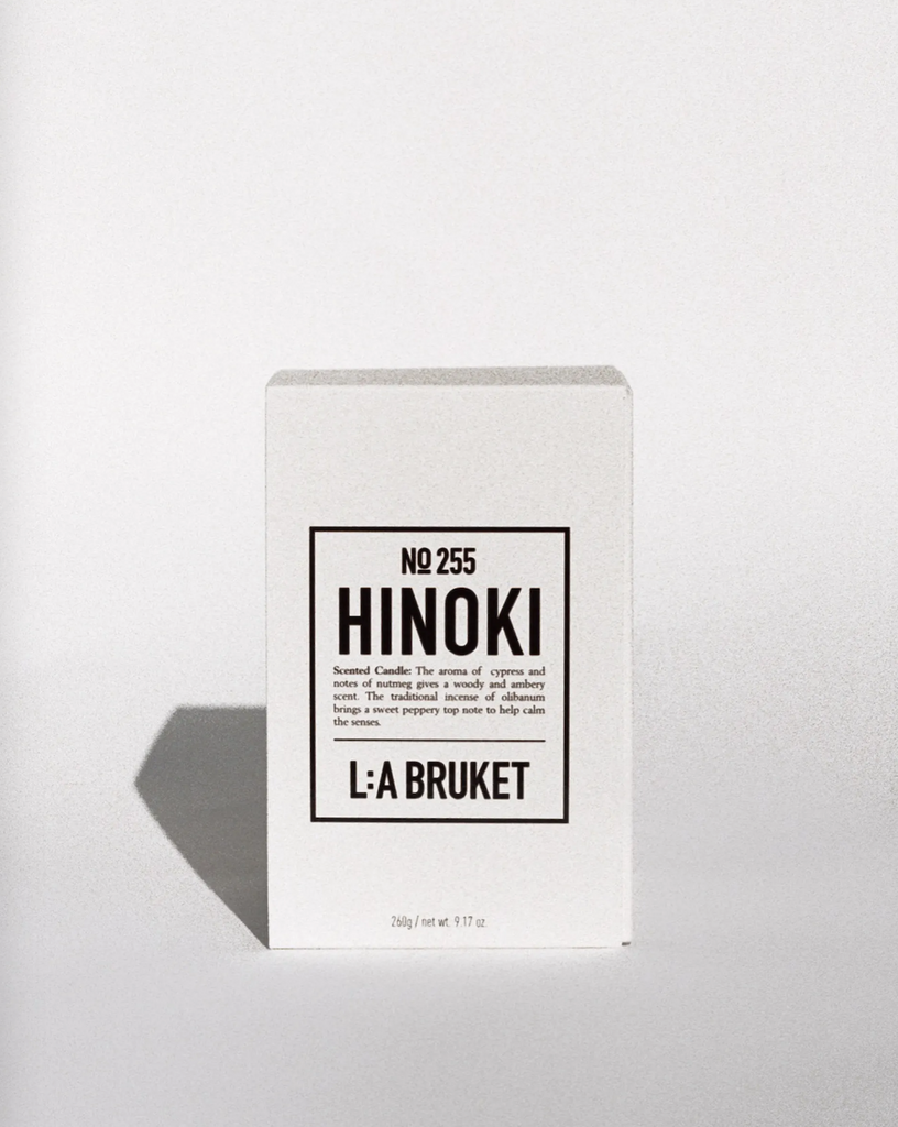 L:A BRUKET 255 Scented candle Hinoki 260g